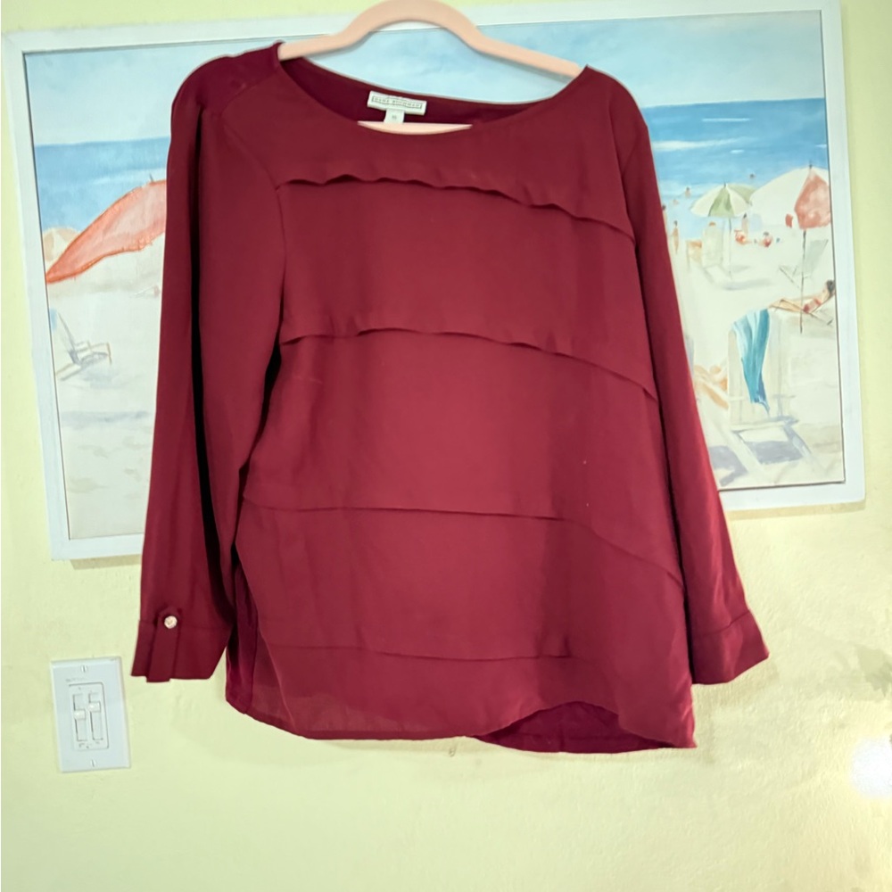 Maroon Layered Blouse